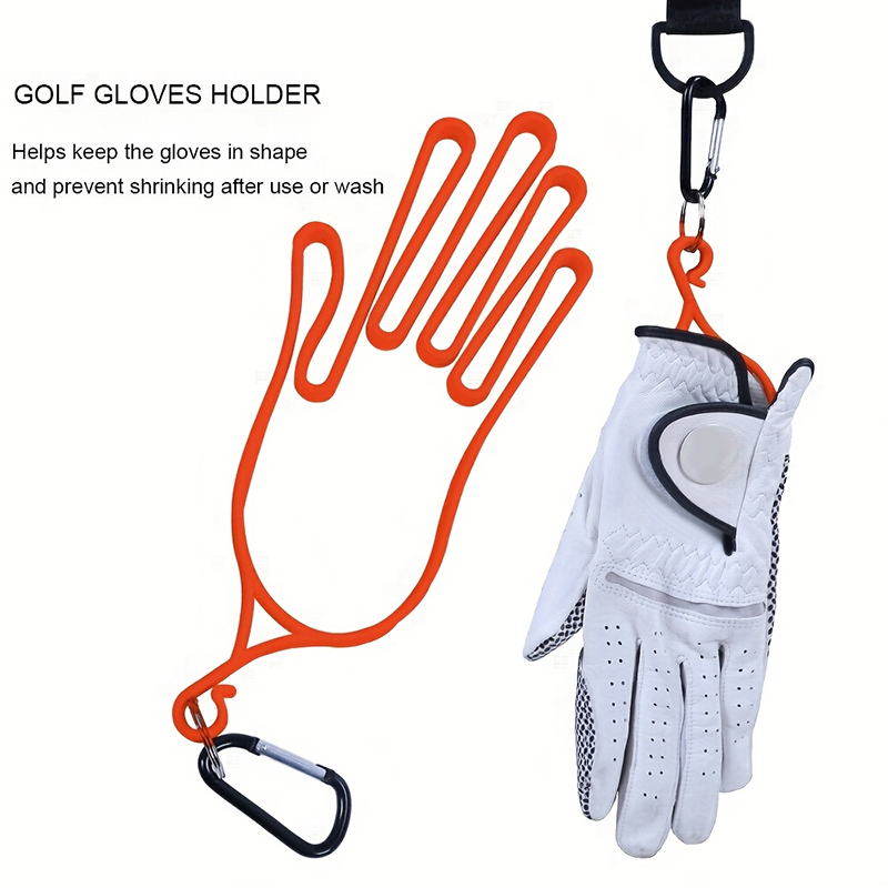2個入りゴルフグローブホルダー カラビナ付き ABS製ハンド - Golf Bag のレビューと価格