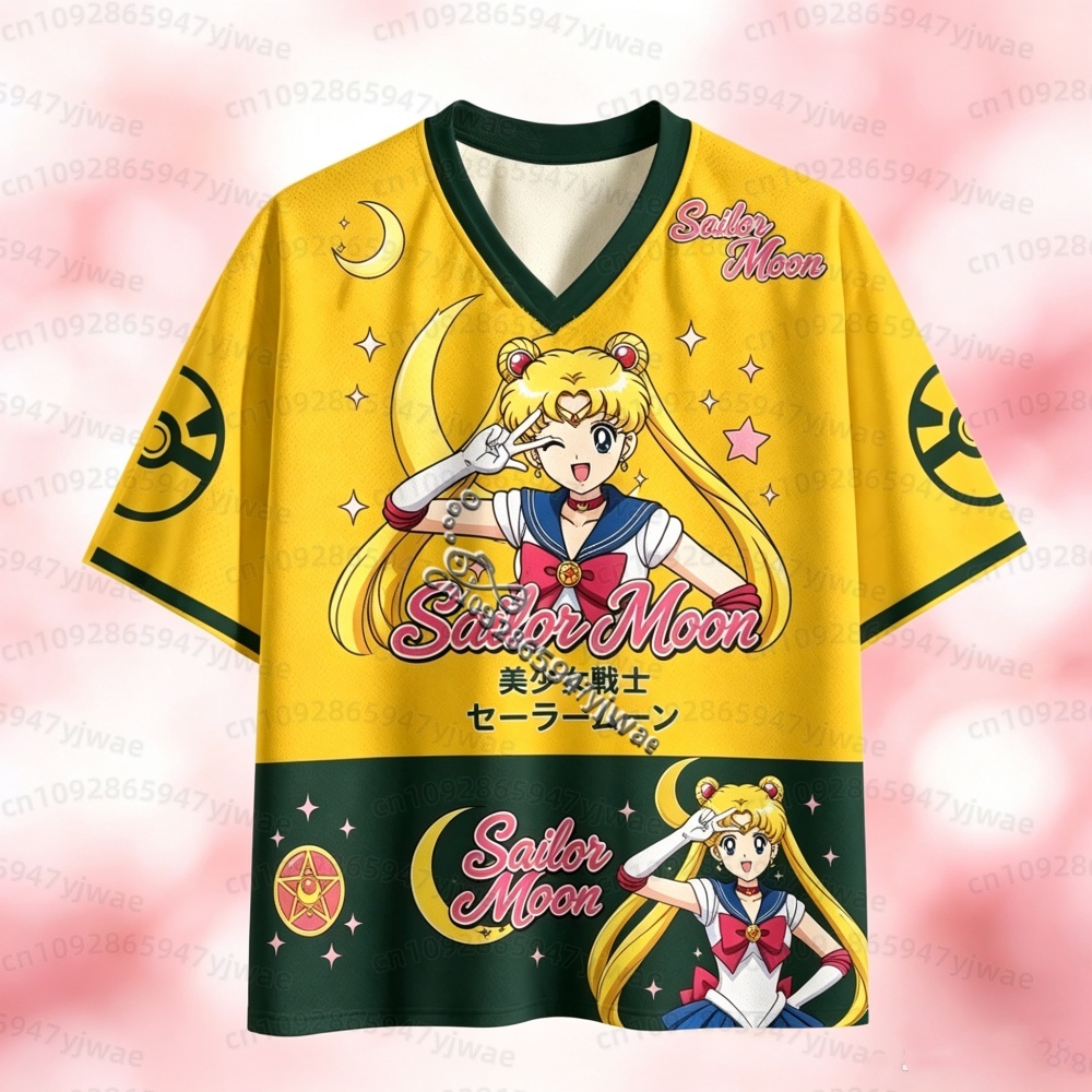 26 セーラームーン アニメ メッシュジャージ Tシャツ 月 - Golf Tees のレビューと価格