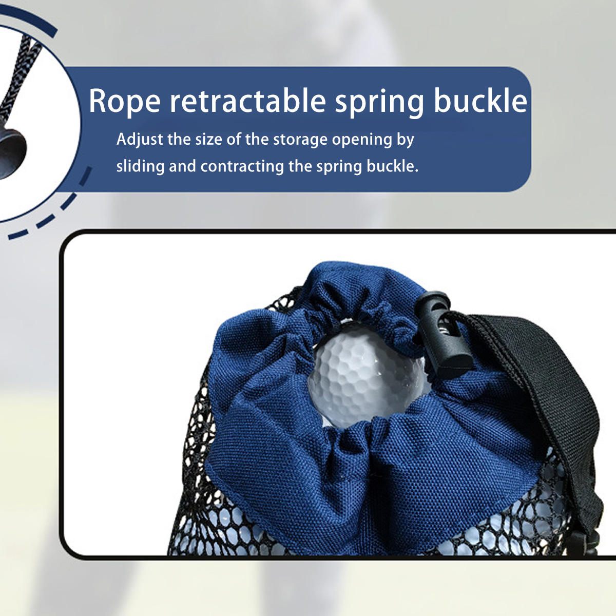 ポータブル巾着ゴルフボールメッシュバッグ軽量ゴルフアクセサリ - Golf Bag のレビューと価格