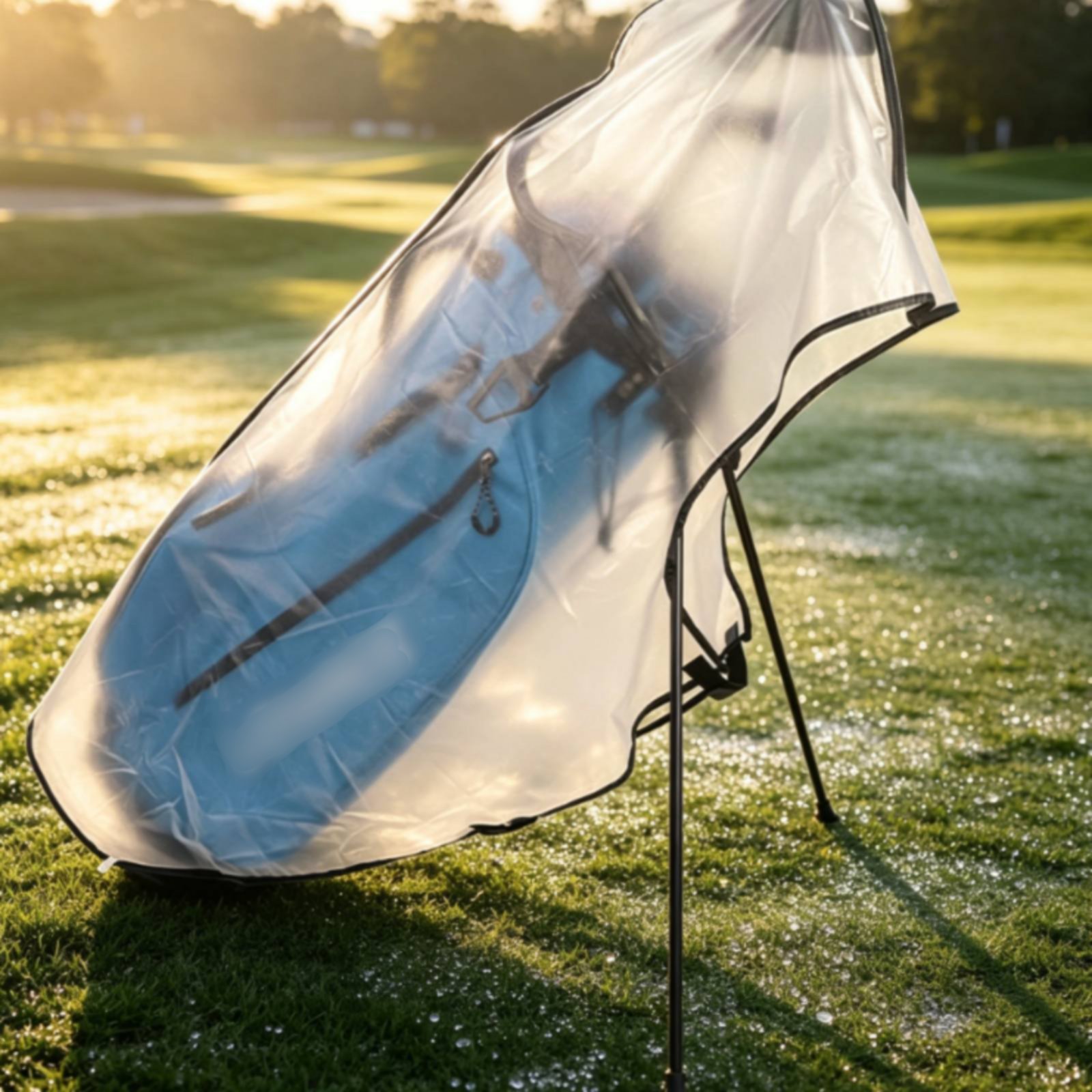 フロスト加工ゴルフバッグレインカバー 防塵折りたたみ式ゴルフ - Golf Bag のレビューと価格